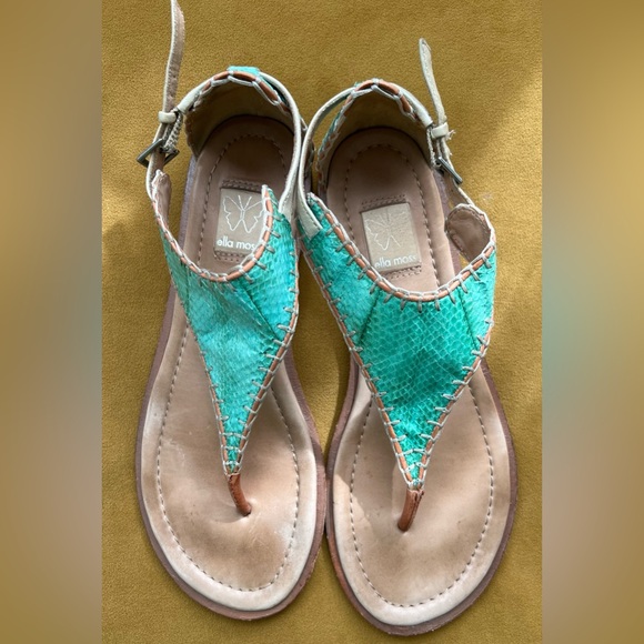 Ella Moss Turquoise Sandals - Picture 2 of 7